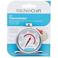 Kitchencraft Termómetro para horno 50ºC a 300ºC- Acero- Plateado- 4.3x6.6x8 cm- una unidad